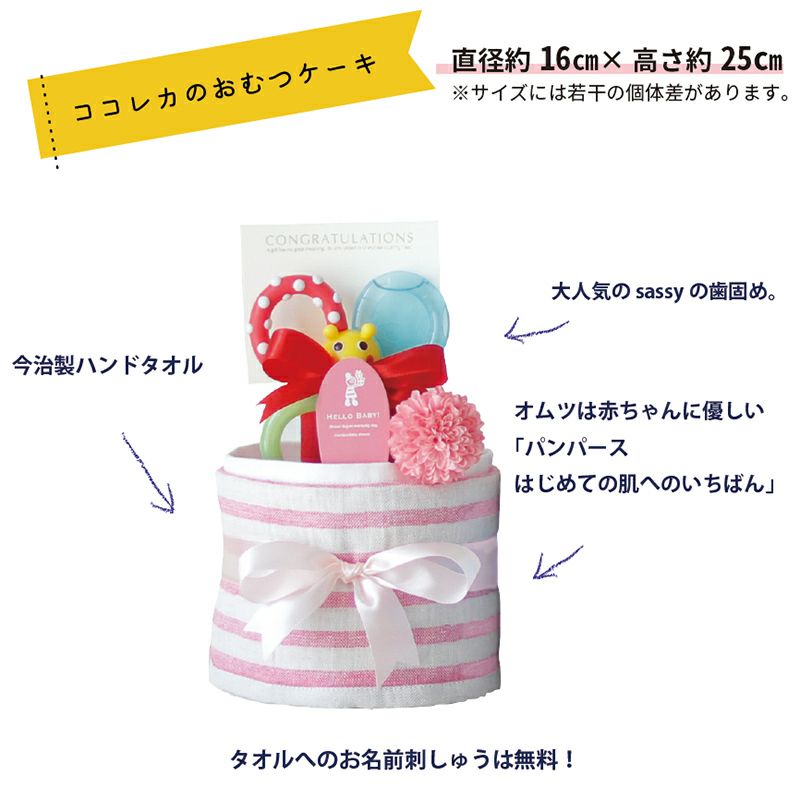 Sassy（サッシー）のちいさなおむつケーキ
